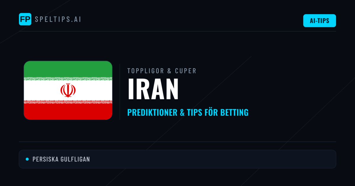 Iran Speltips & Prognoser