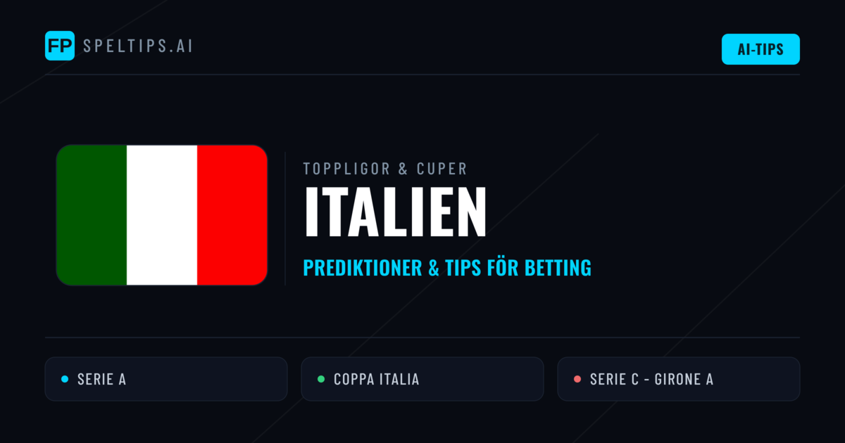 Italien Speltips & Prognoser