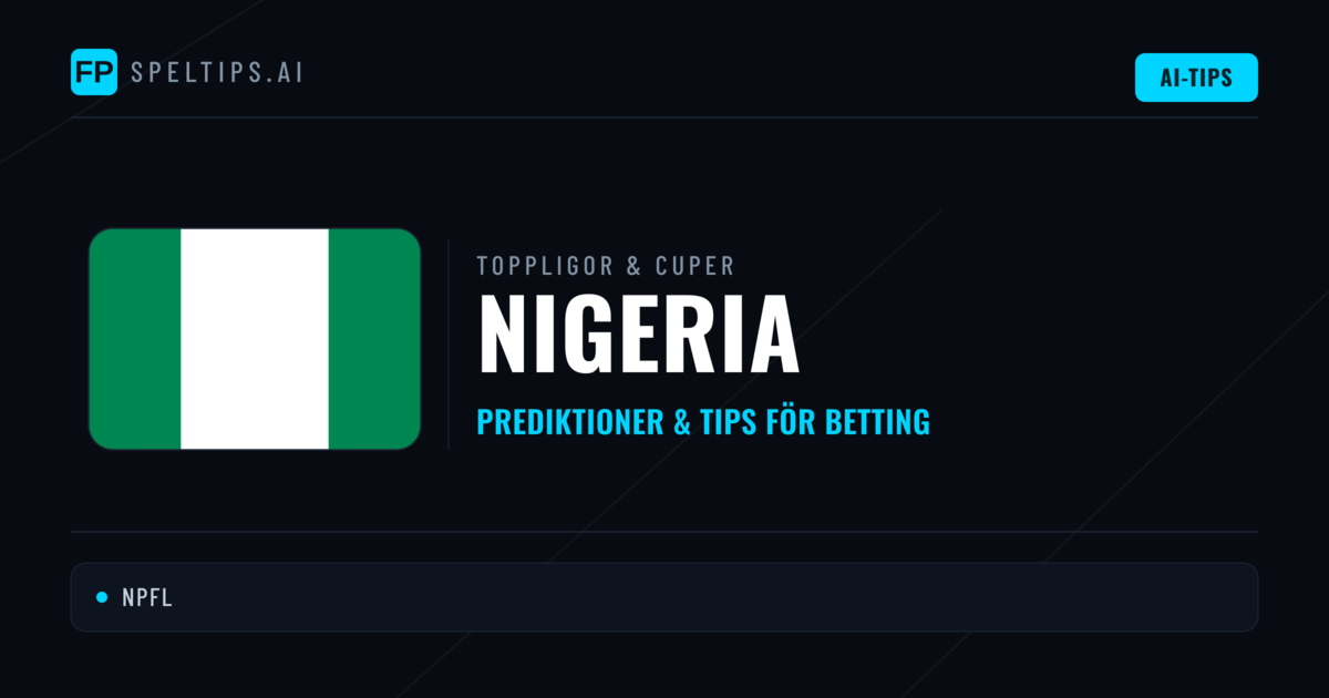 Nigeria Speltips & Prognoser