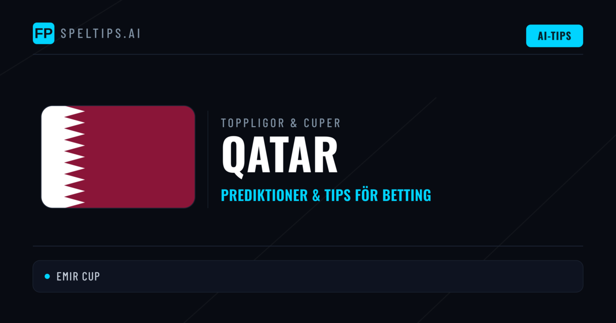 Qatar Speltips & Prognoser