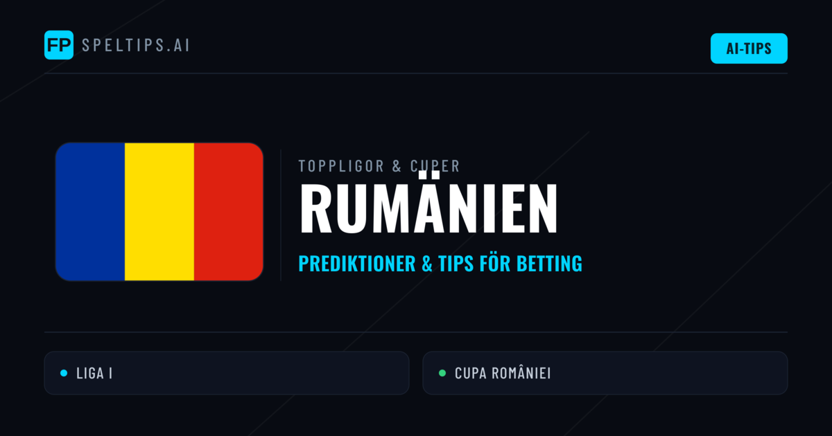 Rumänien Speltips & Prognoser