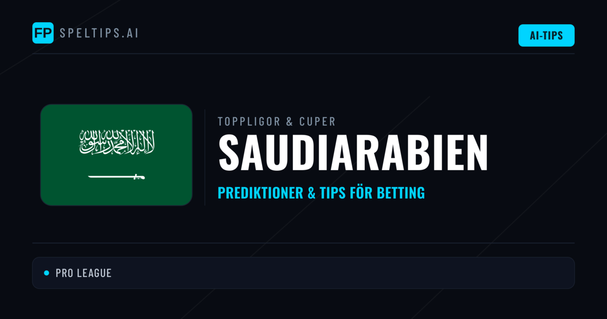 Saudiarabien Speltips & Prognoser