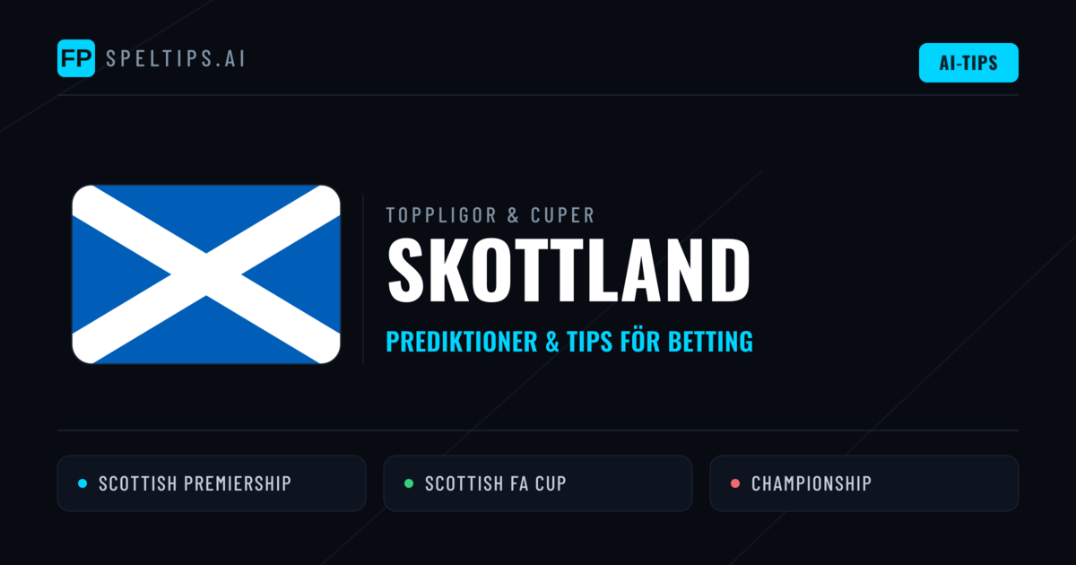 Skottland Speltips & Prognoser