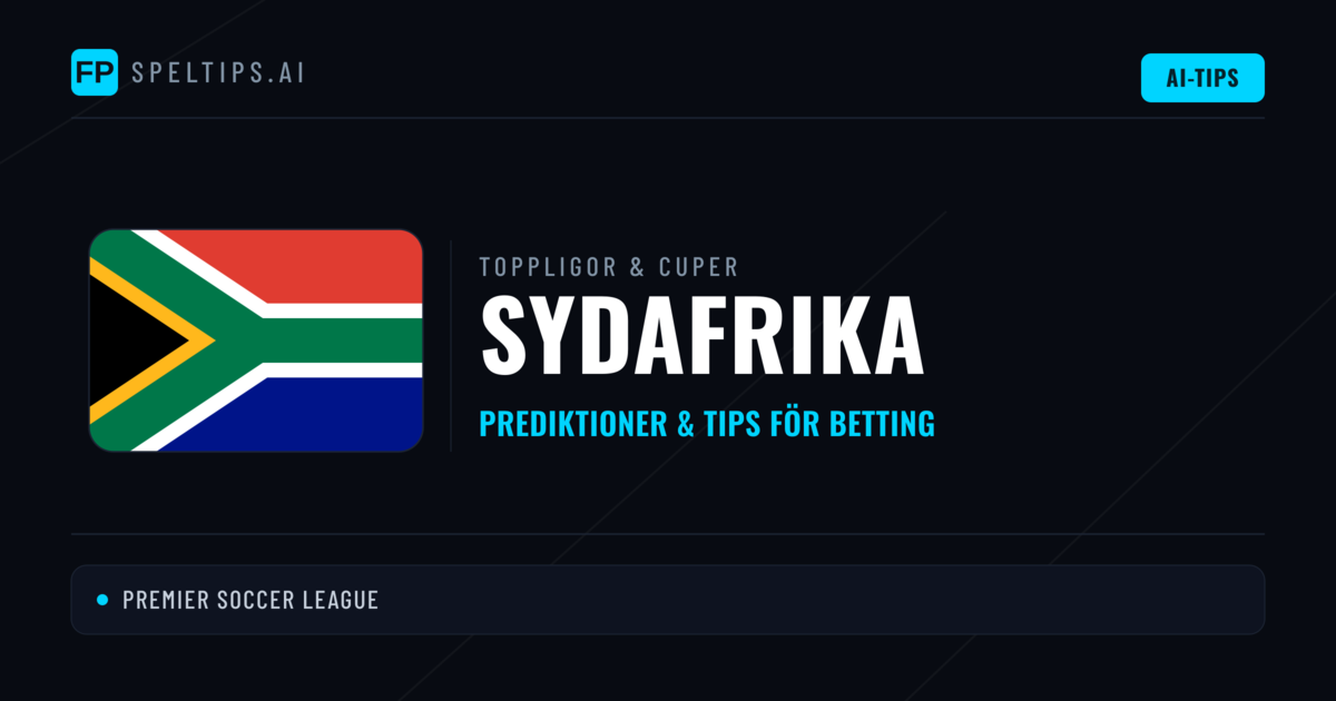 Sydafrika Speltips & Prognoser