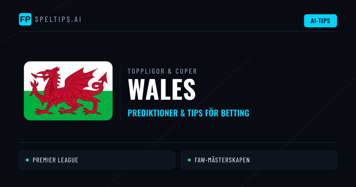 Wales Speltips & Prognoser