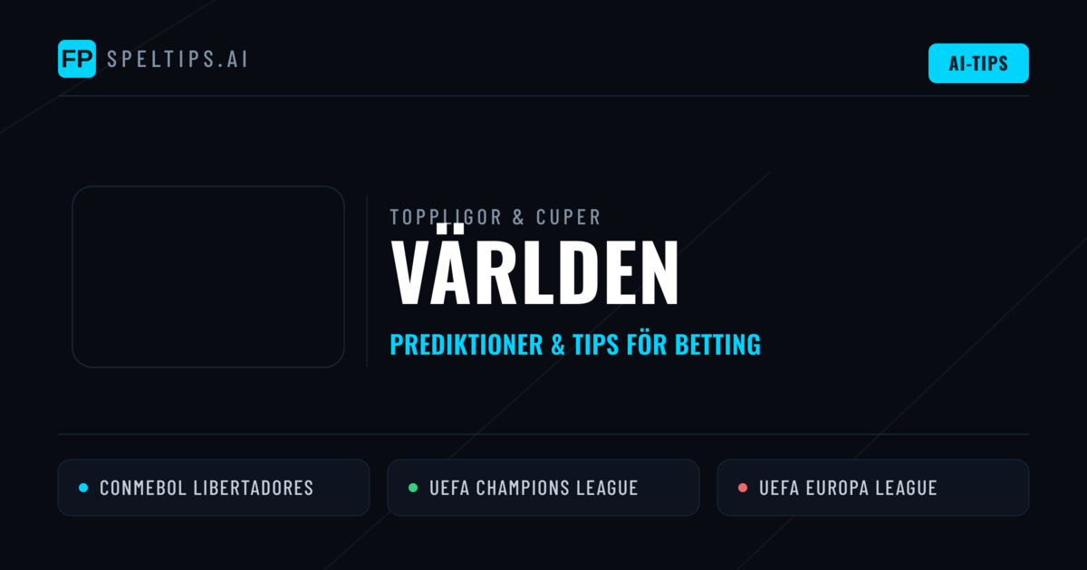 Världen Speltips & Prognoser