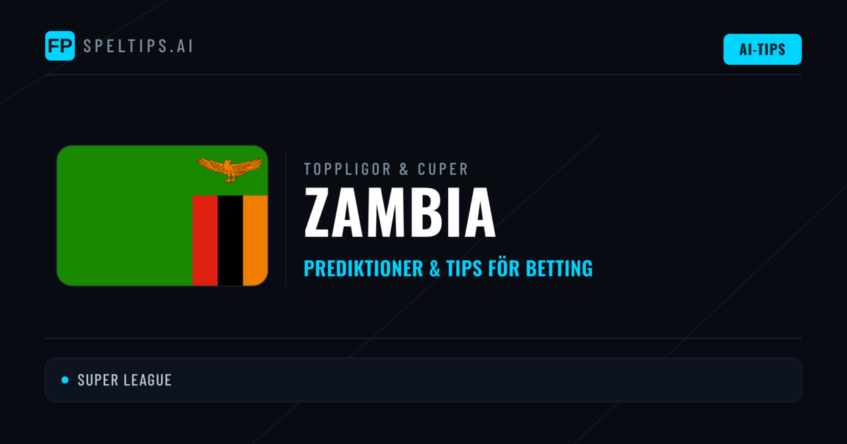 Zambia Speltips & Prognoser