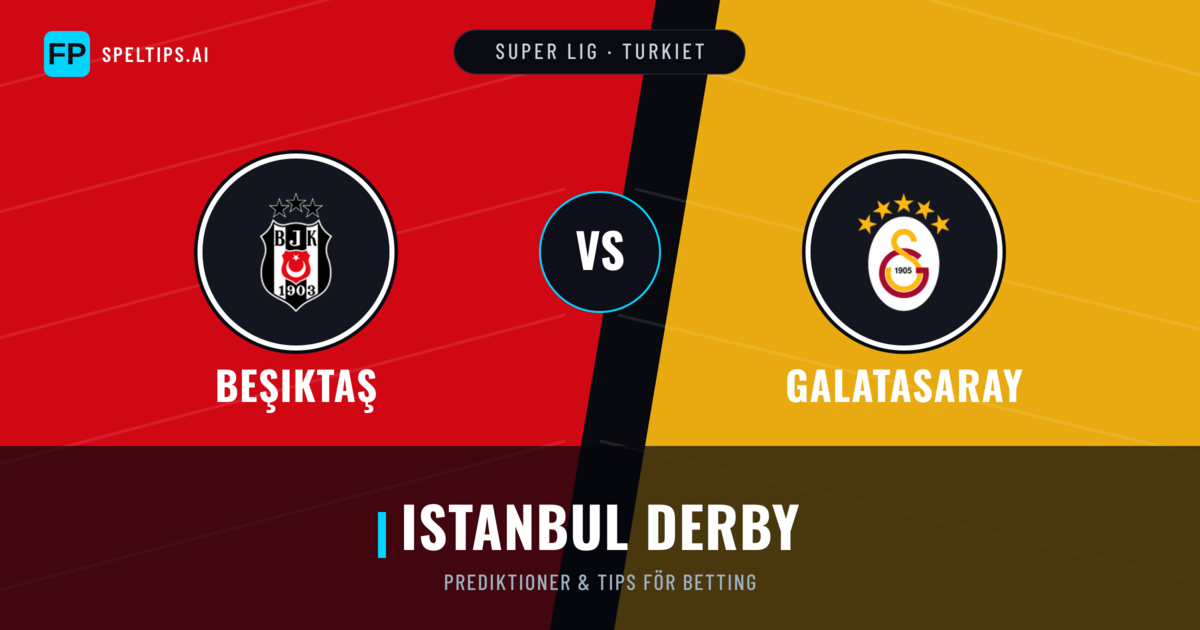 Beşiktaş vs Galatasaray Prognoser & Statistik