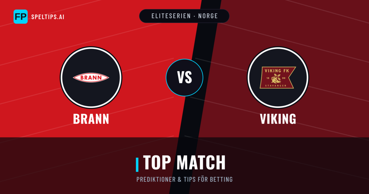 Brann vs Viking Prognoser & Statistik