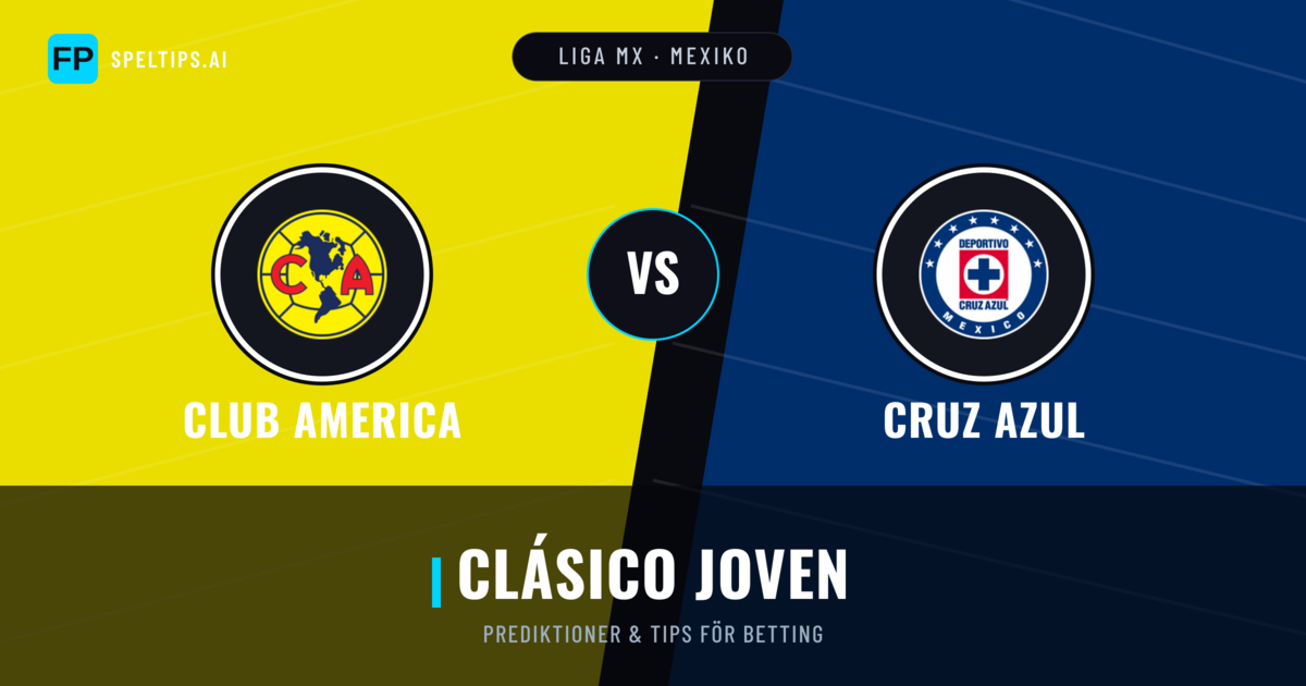 Club America vs Cruz Azul Prognoser & Statistik