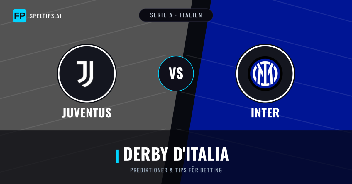 Juventus vs Inter Prognoser & Statistik