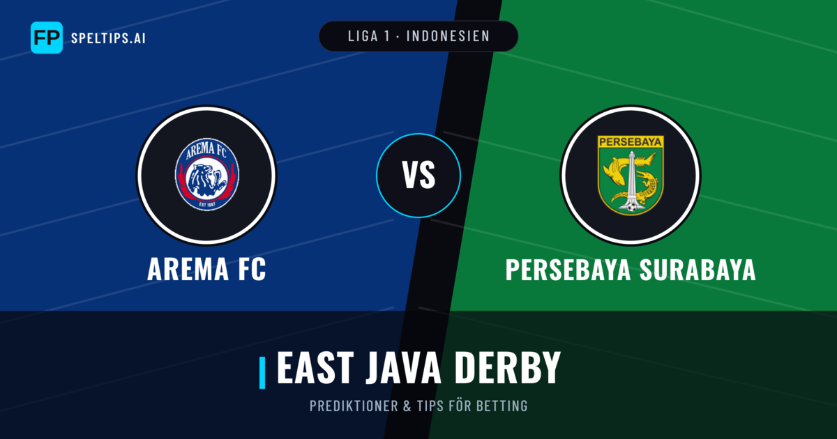 Arema FC vs Persebaya Surabaya Prognoser & Statistik