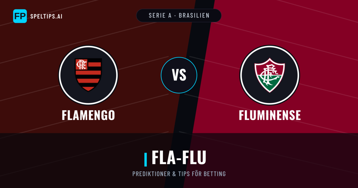 Flamengo vs Fluminense Prognoser & Statistik