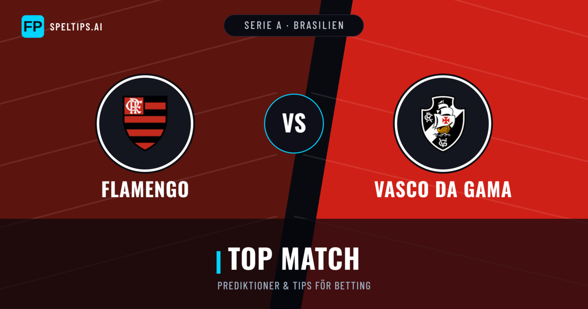 Flamengo vs Vasco da Gama Prognoser & Statistik