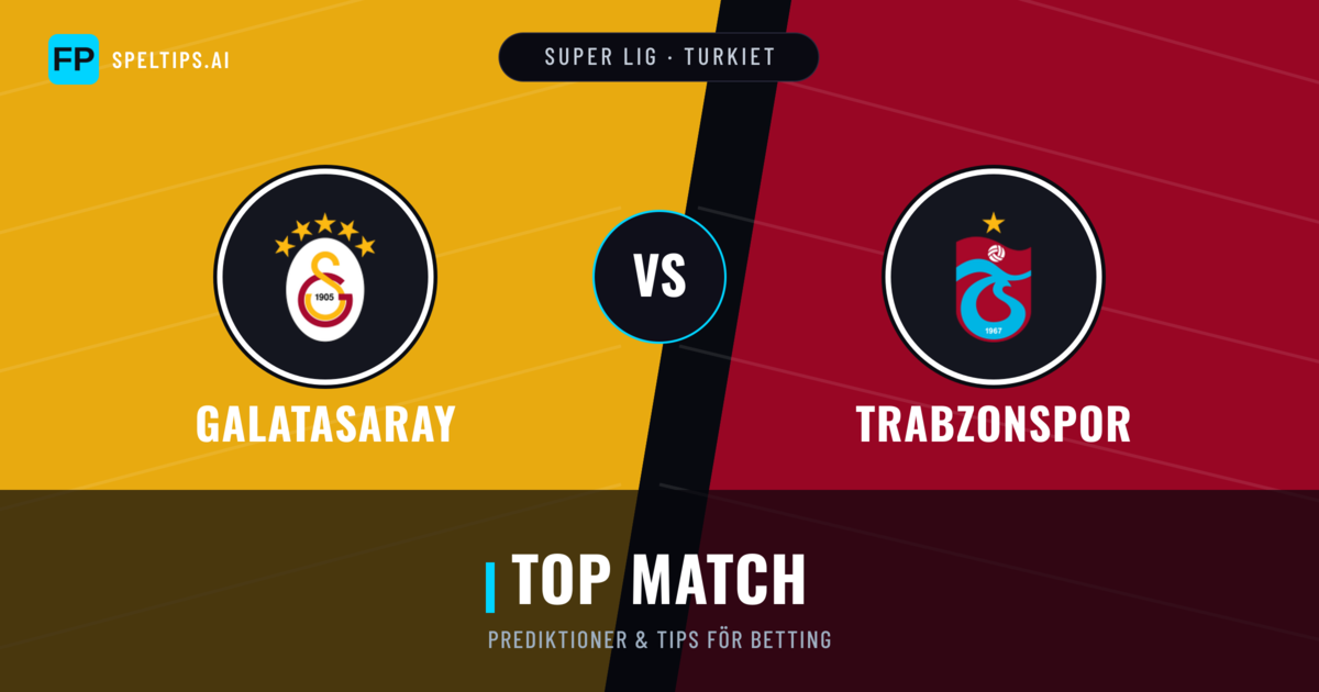 Galatasaray vs Trabzonspor Prognoser & Statistik