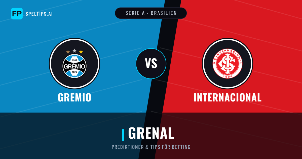 Gremio vs Internacional Prognoser & Statistik