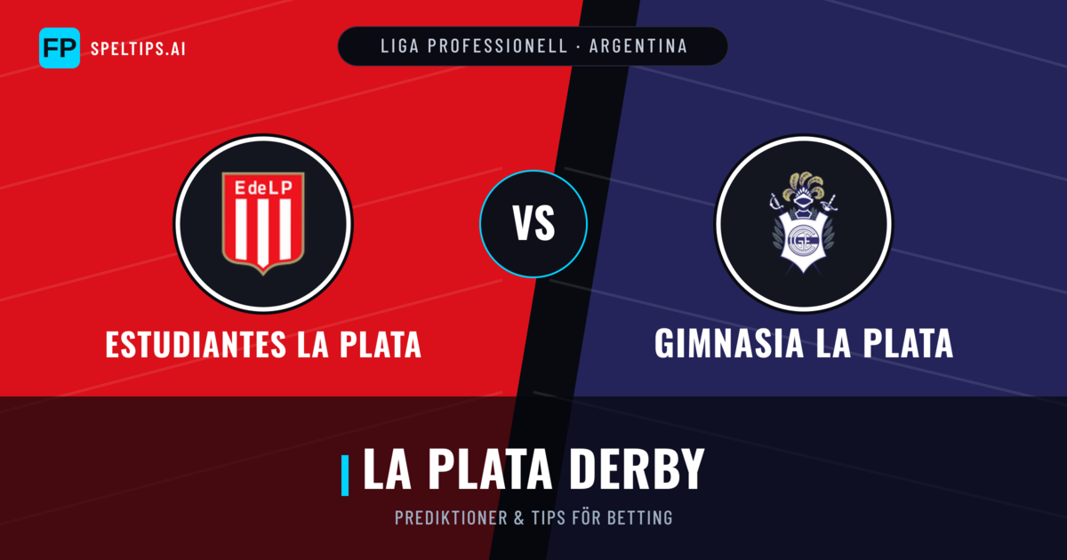Estudiantes La Plata vs Gimnasia La Plata Prognoser & Statistik