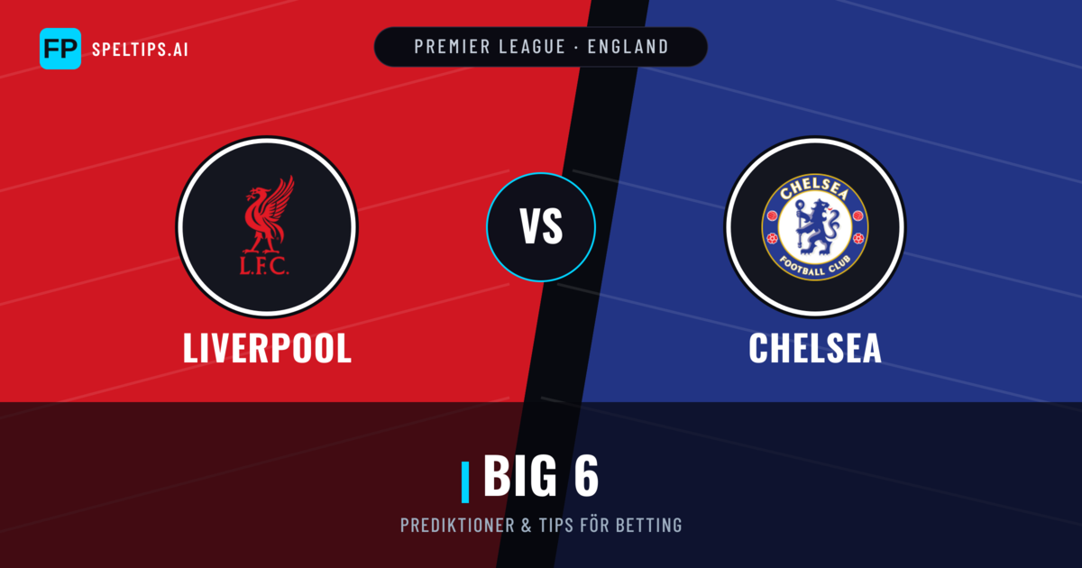 Liverpool vs Chelsea Prognoser & Statistik