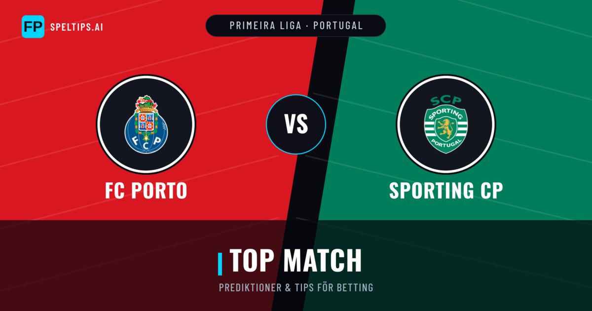 FC Porto vs Sporting CP Prognoser & Statistik