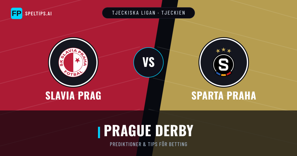 Slavia Prag vs Sparta Praha Prognoser & Statistik