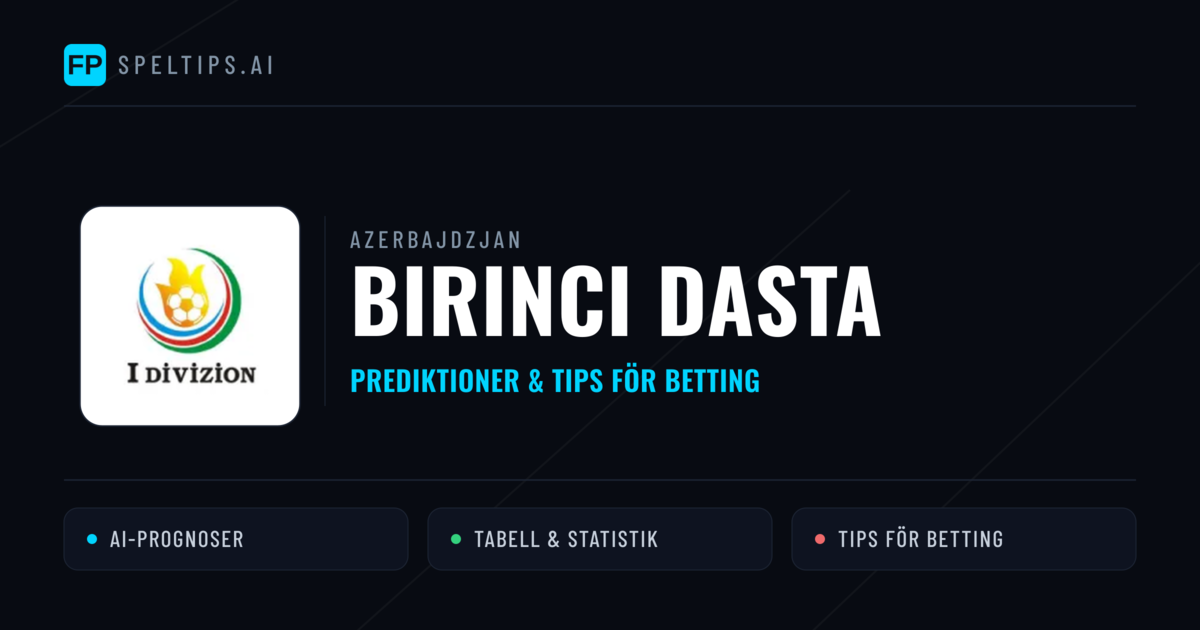 Azerbajdzjan Birinci Dasta Tips & Spelförslag - Bästa tipsen för lången tips idag