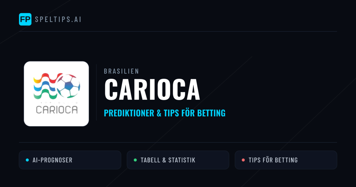 Brasilien Carioca Tips & Spelförslag - Bästa tipsen för lången tips idag