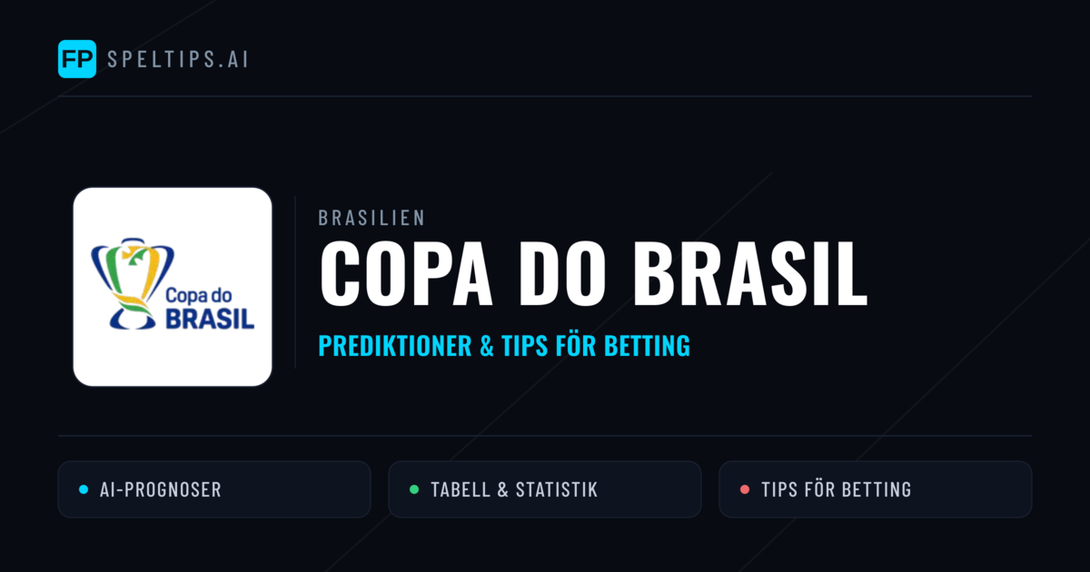 Brasilien Copa do Brasil Tips & Spelförslag - Bästa tipsen för lången tips idag
