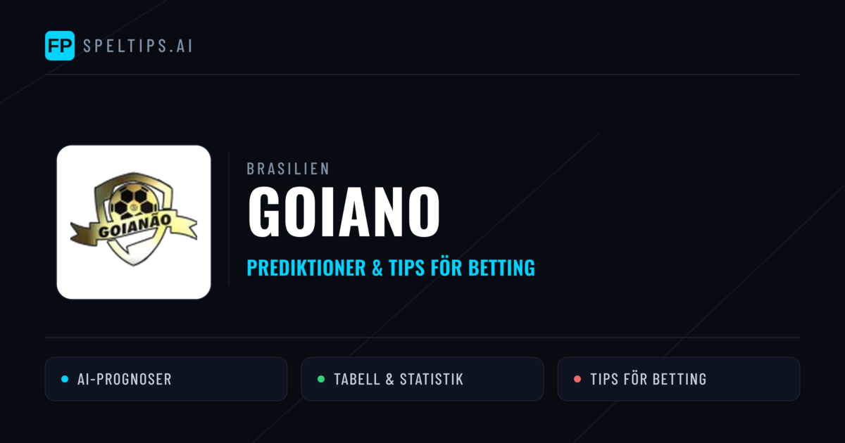 Brasilien Goiano Tips & Spelförslag - Bästa tipsen för lången tips idag