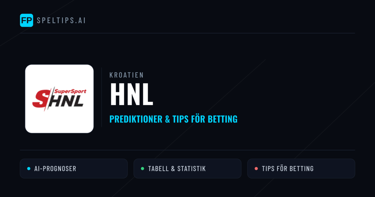 Kroatien HNL Tips & Spelförslag - Bästa tipsen för lången tips idag