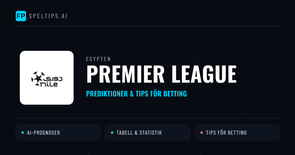 Egypten Premier League Tips & Spelförslag - Bästa tipsen för lången tips idag