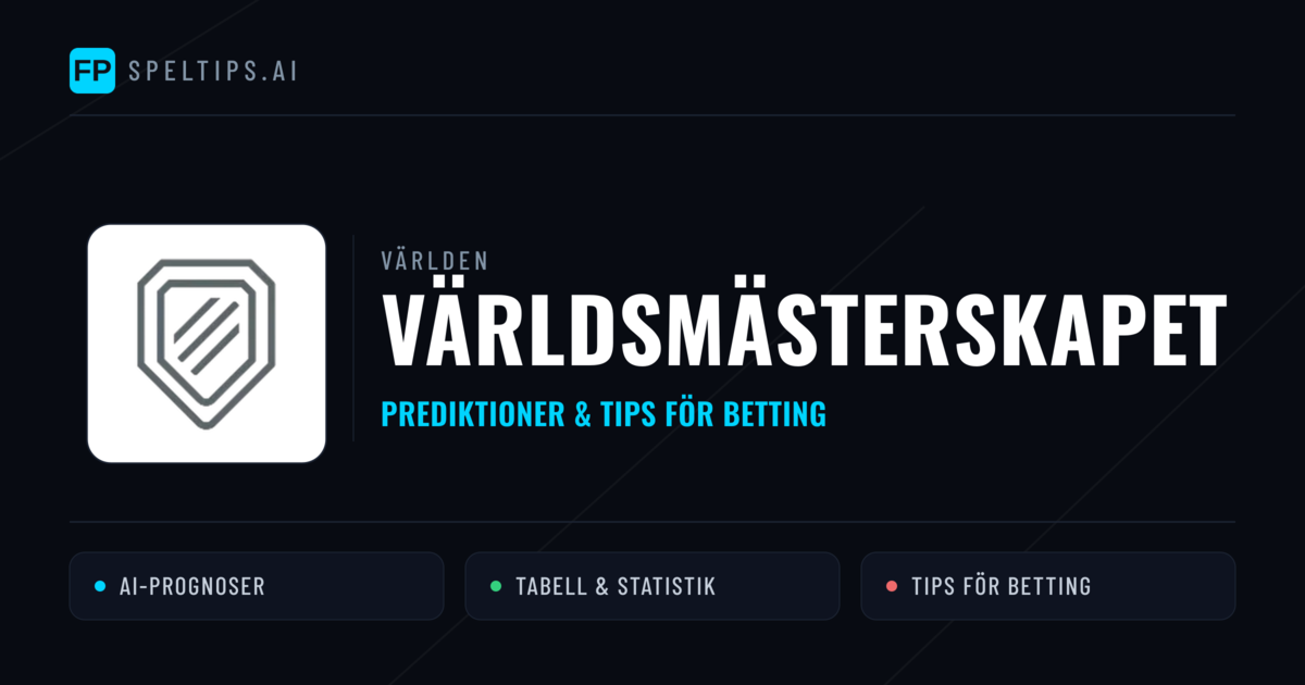 Världsmästerskapet Tips & Spelförslag - Bästa tipsen för lången tips idag