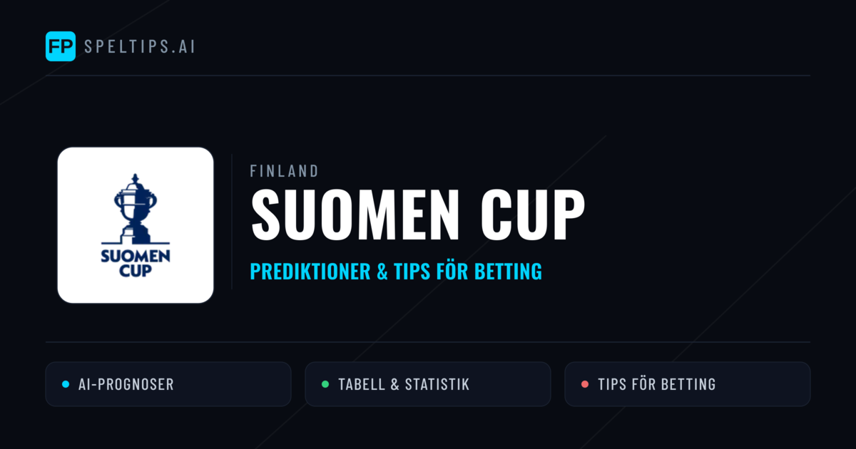 Finland Suomen Cup Tips & Spelförslag - Bästa tipsen för lången tips idag