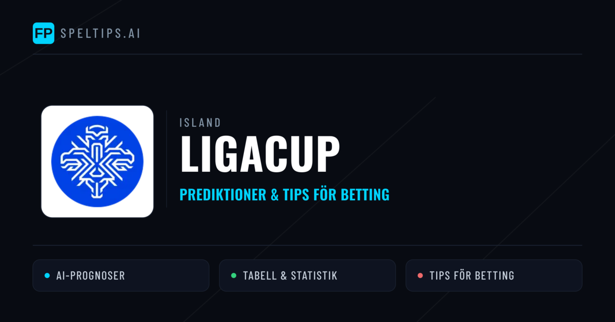 Island Ligacup Tips & Spelförslag - Bästa tipsen för lången tips idag