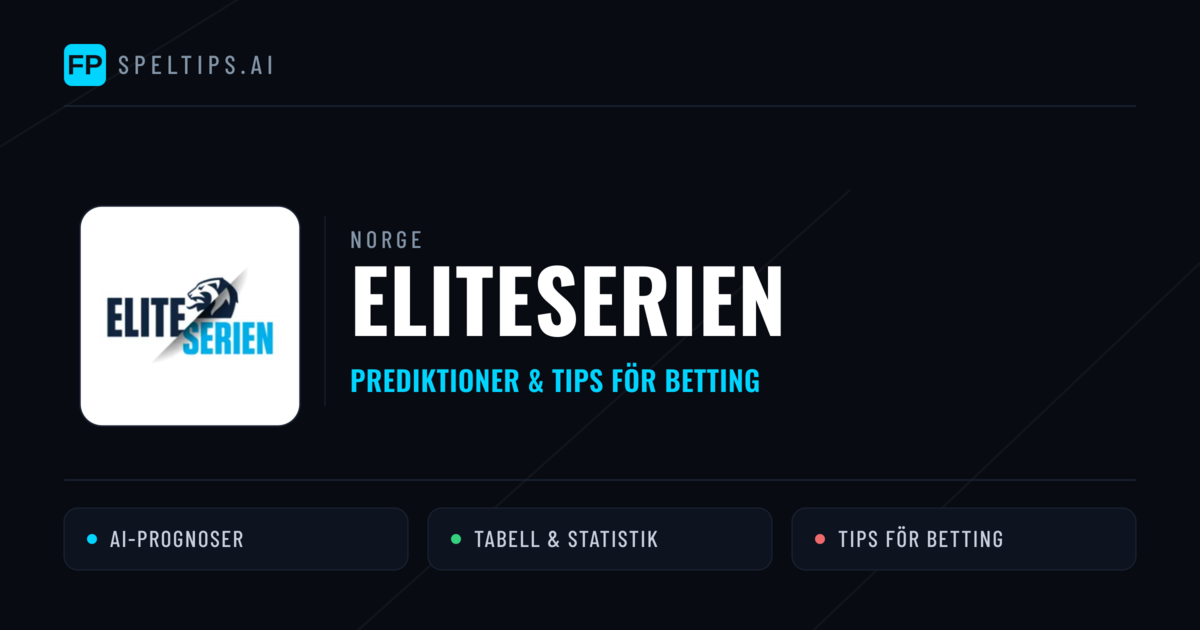 Norge Eliteserien Tips & Spelförslag - Bästa tipsen för lången tips idag