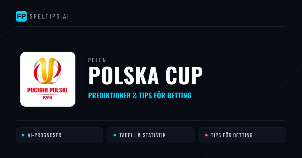 Polen Polska Cup Tips & Spelförslag - Bästa tipsen för lången tips idag