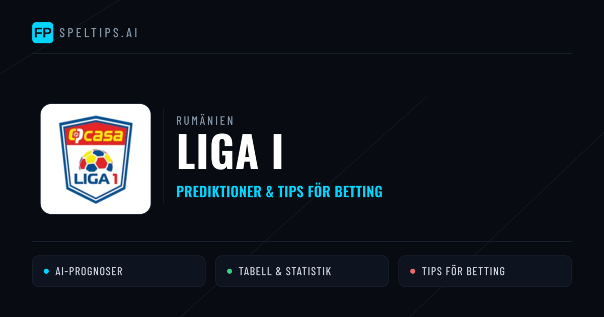 Rumänien Liga I Tips & Spelförslag - Bästa tipsen för lången tips idag
