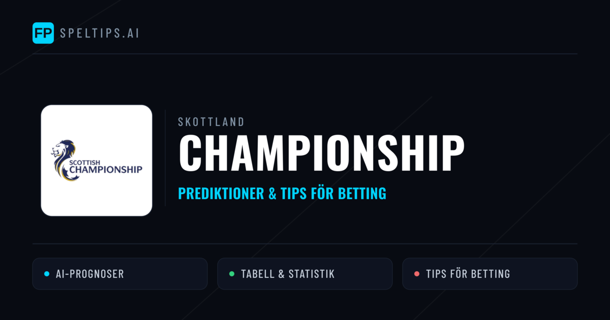 Skottland Championship Tips & Spelförslag - Bästa tipsen för lången tips idag