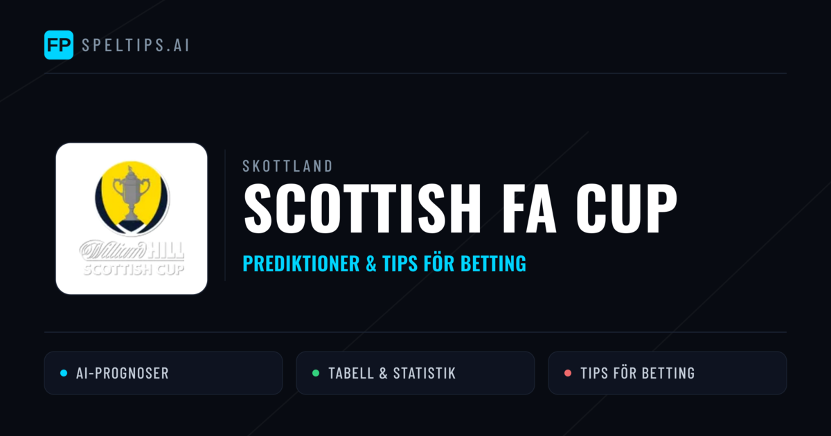 Skottland Scottish FA Cup Tips & Spelförslag - Bästa tipsen för lången tips idag