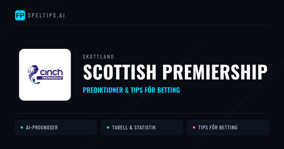 Skottland Scottish Premiership Tips & Spelförslag - Bästa tipsen för lången tips idag