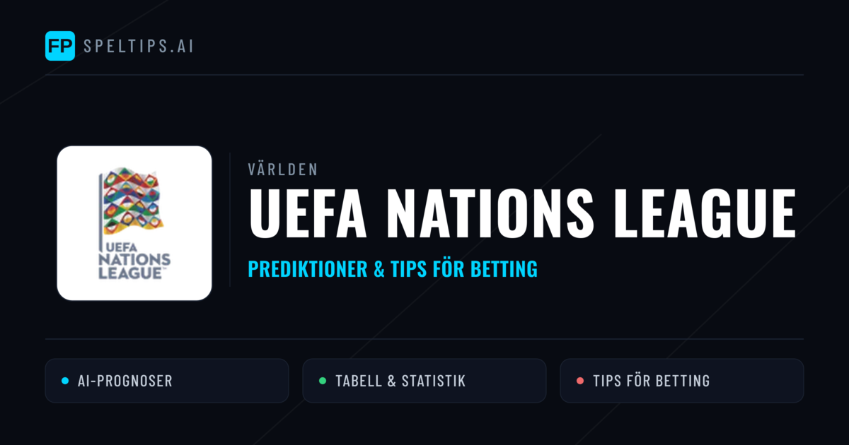 UEFA Nations League Tips & Spelförslag - Bästa tipsen för lången tips idag
