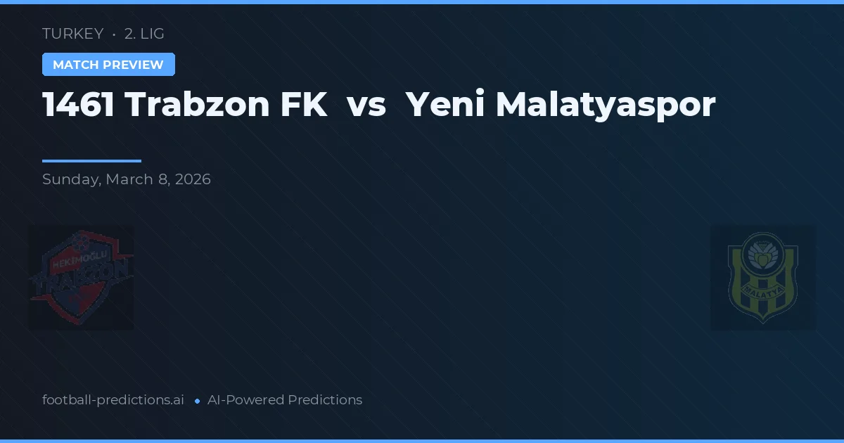 1461 Trabzon FK vs Yeni Malatyaspor — matchtips och förhandstitt