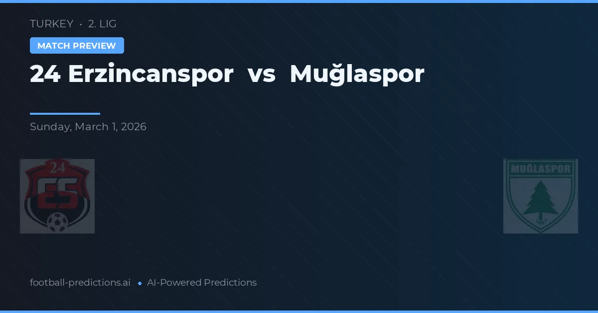 24 Erzincanspor vs Muğlaspor — matchtips och förhandstitt