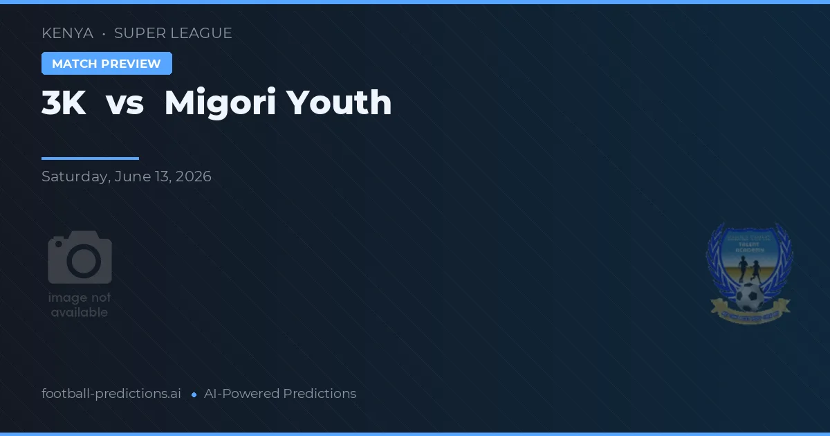 3K vs Migori Youth — matchtips och förhandstitt