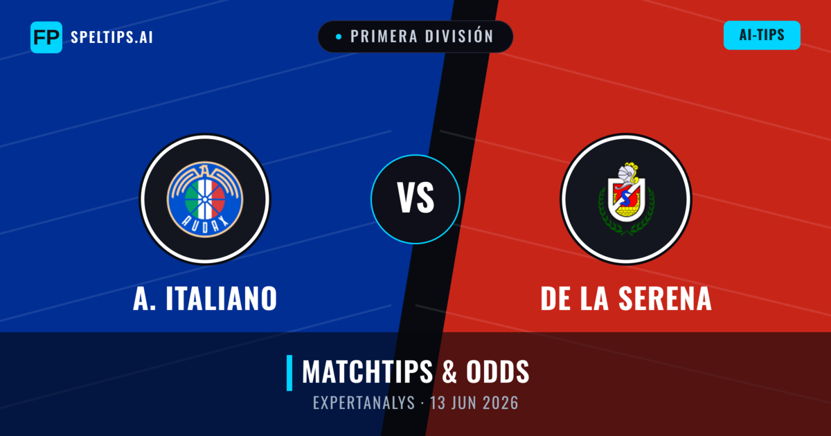 A. Italiano vs De La Serena — matchtips och förhandstitt