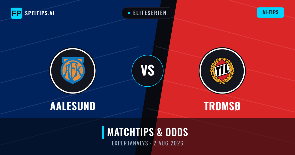 Aalesund vs Tromsø — matchtips och förhandstitt