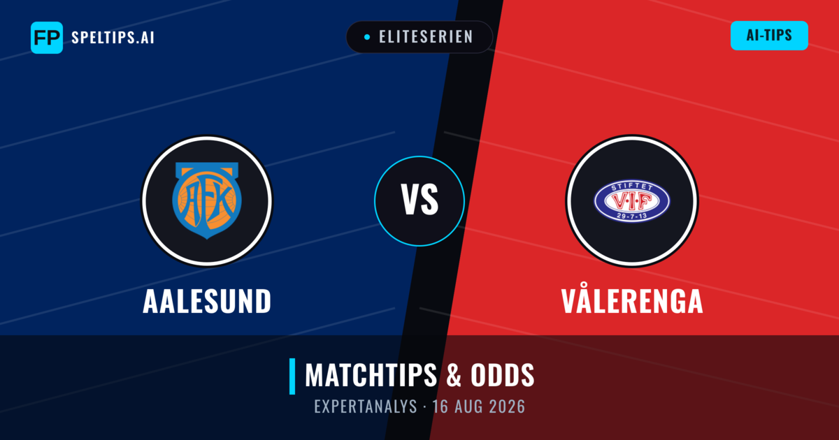 Aalesund vs Vålerenga — matchtips och förhandstitt