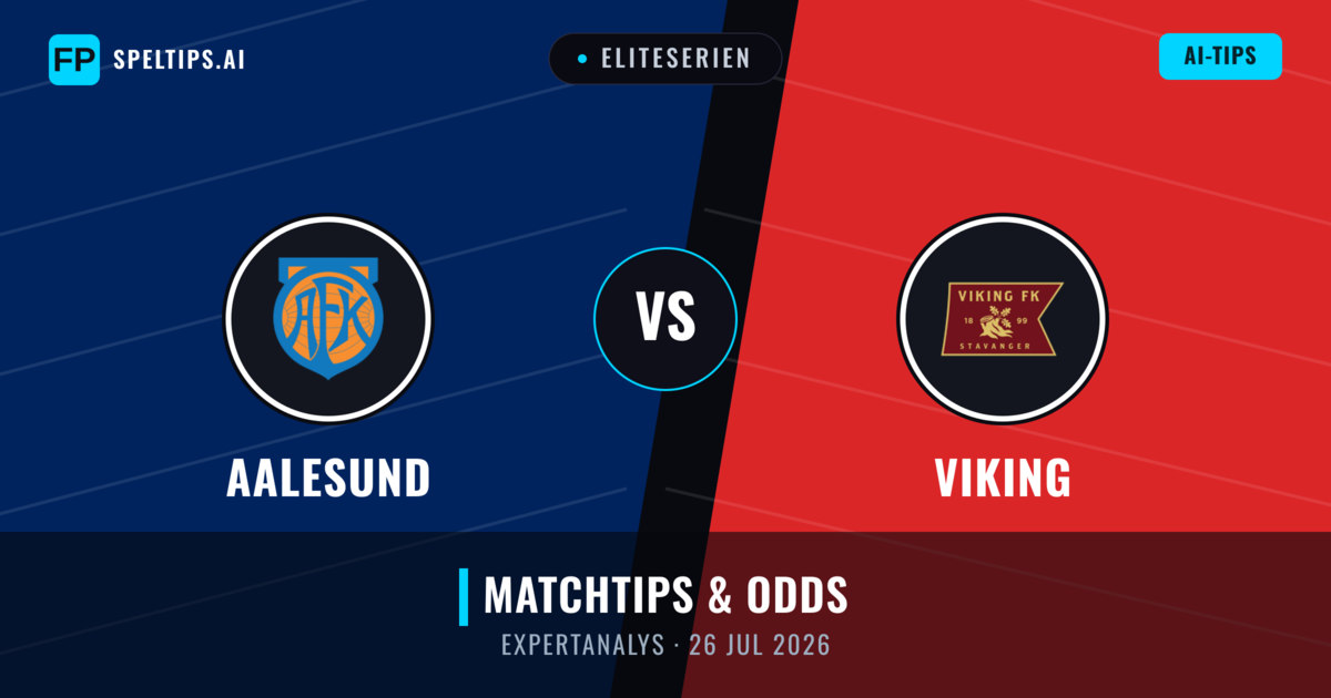 Aalesund vs Viking — matchtips och förhandstitt