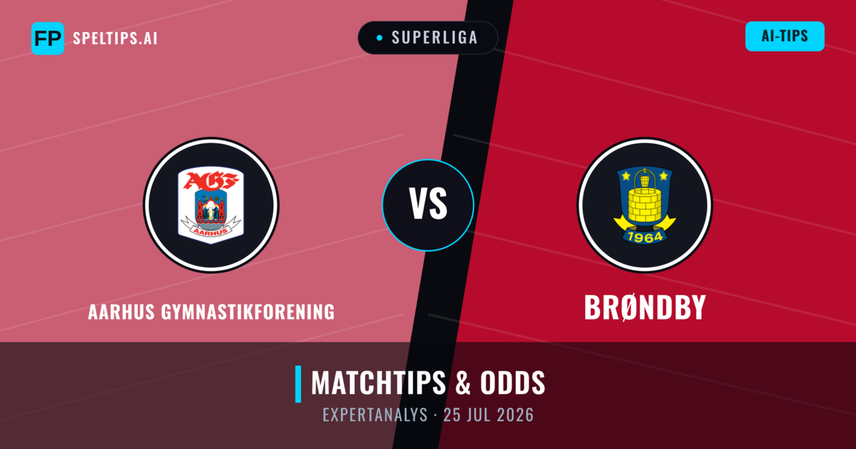 Aarhus Gymnastikforening vs Brøndby — matchtips och förhandstitt