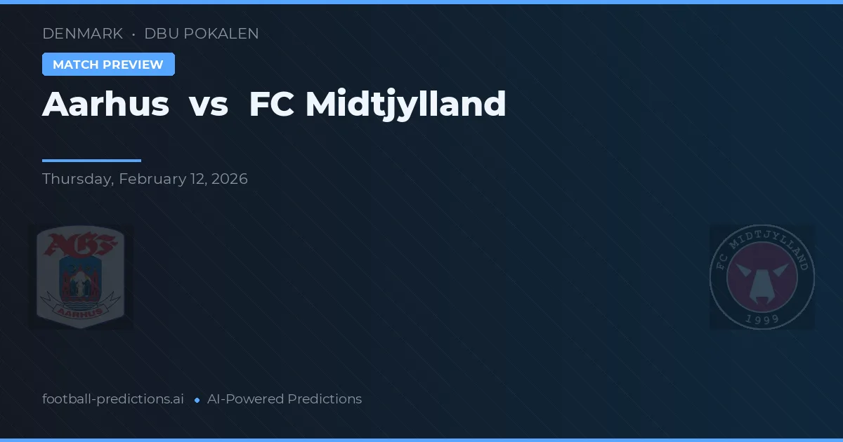 Aarhus Gymnastikforening vs FC Midtjylland — matchtips och förhandstitt