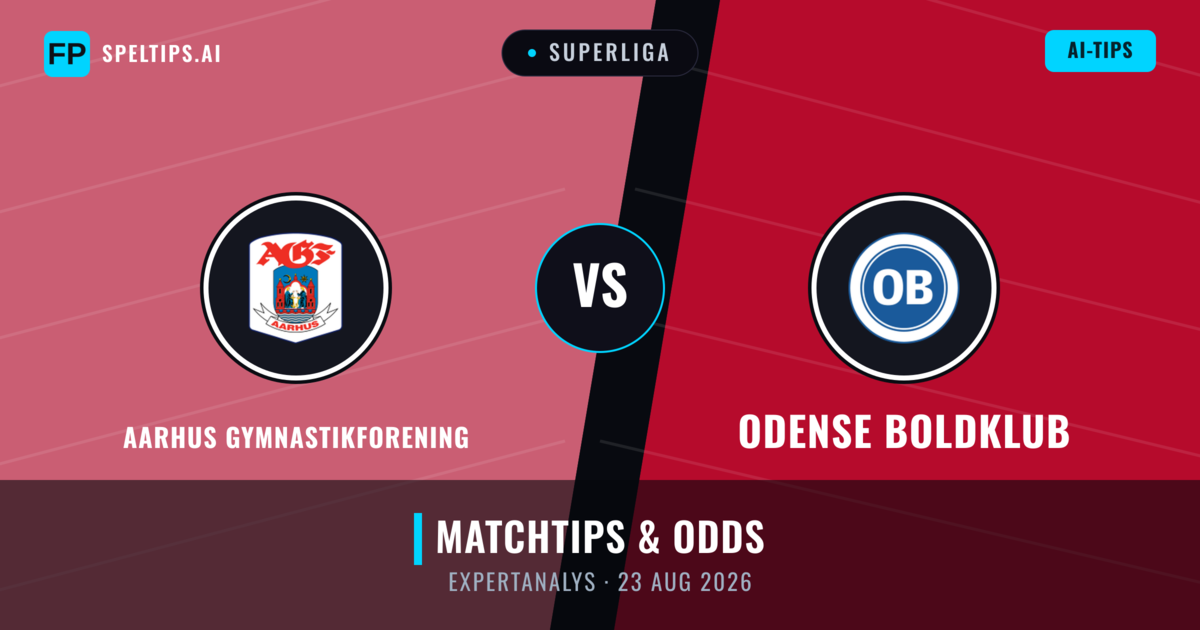 Aarhus Gymnastikforening vs Odense Boldklub — matchtips och förhandstitt
